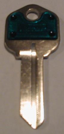 Kwikset KW1 Green Plastic Head Key Blank $2.49